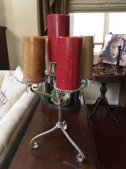 Pair of candle holders