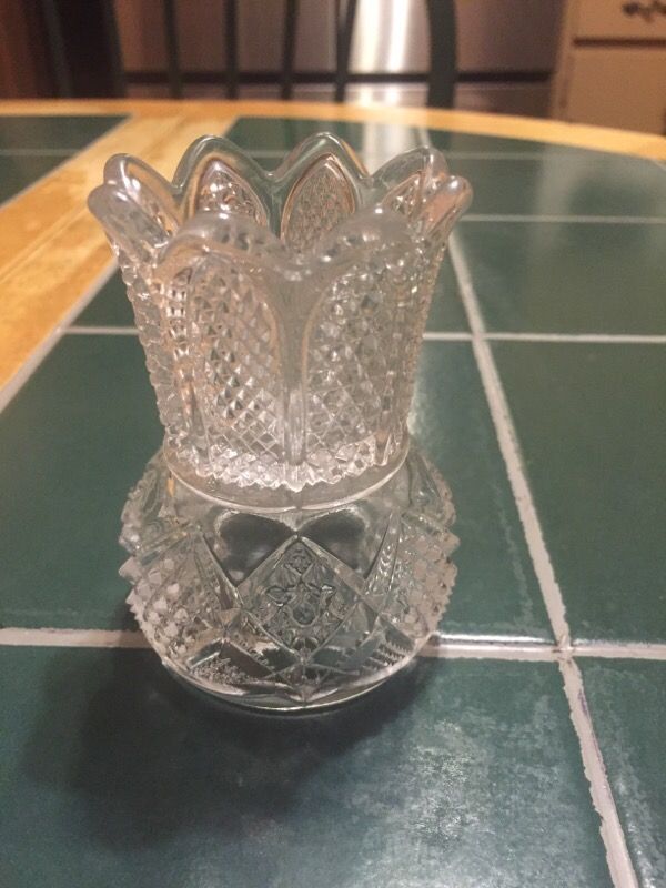 Cut Glass Toothpick Holder -Chicago MDSE Co. Phila Pa