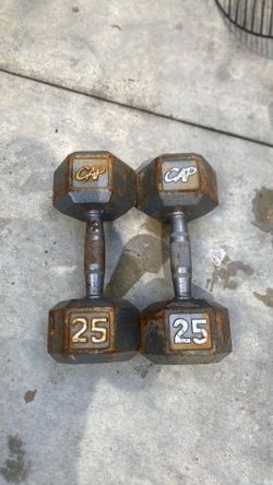 CAP 25 pound dumbells