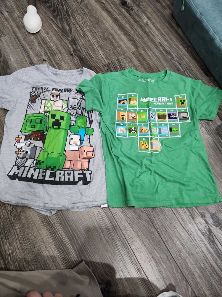 Boys Medium Mincraft Shirts