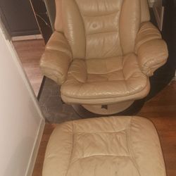 Chair With Matching Footstool