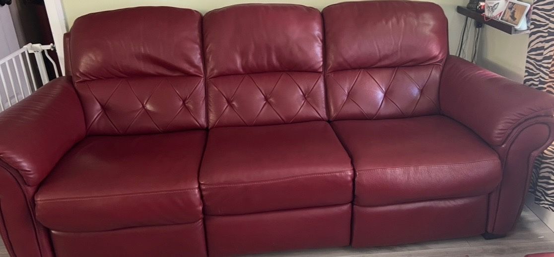 Leather Couch/Recliner
