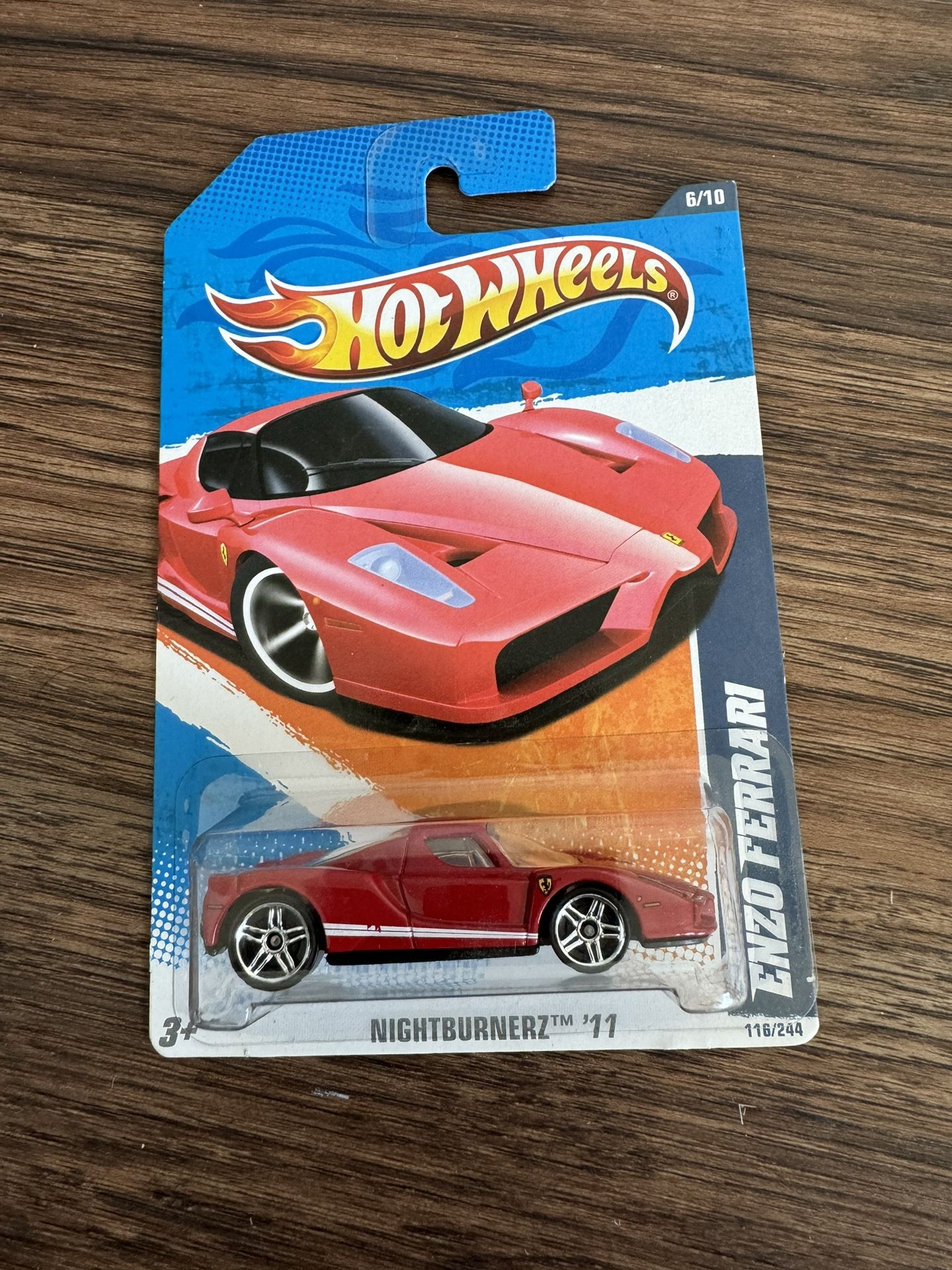 Hot Wheels Ferrari Enzo Nightburnerz ‘11 6/10 1:64 Diecast