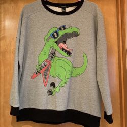 Forever 21 T-Rex Sweatshirt  Medium 