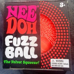 NeeDoh Fuzz Ball RED – Velvet Squeeze (Viral TikTok Toy!) 🔥