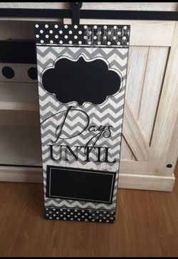 Bridal/ wedding/ babyshower chalk board countdown