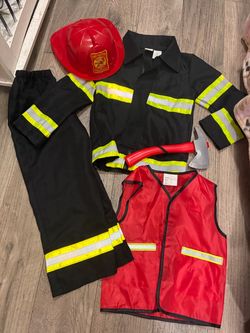 Kids fire fighter costume $15