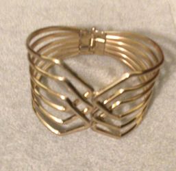 Beautiful Gold Tone Cuff Bracelet 