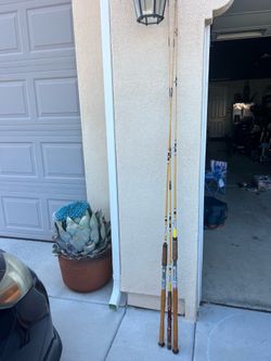 3- pcs of Vintage Berkley Buccaneer B74 6’6”  Fishing Rod 2-Piece Trolling