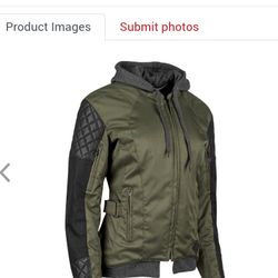 Speed and Strength Women's Olive/Black Double Take Textile Motorcycle Jacket Medium
