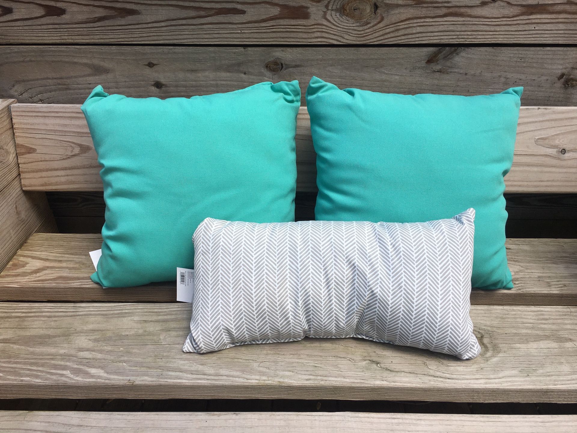 Indoor outdoor pillows- Like New. Never used