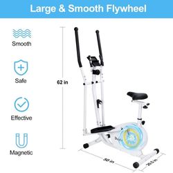 Doufit 2 In 1 Elliptical Machine With Seat