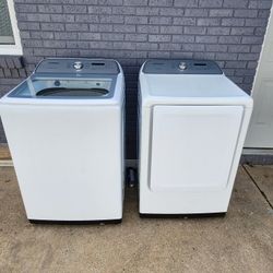 SAMSUNG TOP LOAD WASHER AND DRYER 