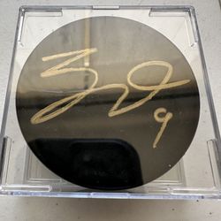 JACK EICHEL SIGNED HOCKEY PUCK AUTOGRAPHED LAS VEGAS GOLDEN KNIGHTS W/COA  - 789