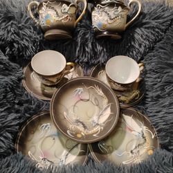Dragonware  Moriage Hand Painted Betson