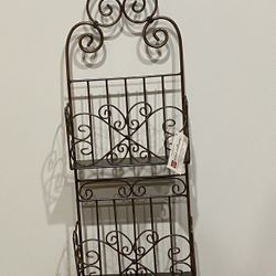 Vintage Home Interior’s  Mail Key Organizer Wall Rack Discontinued 