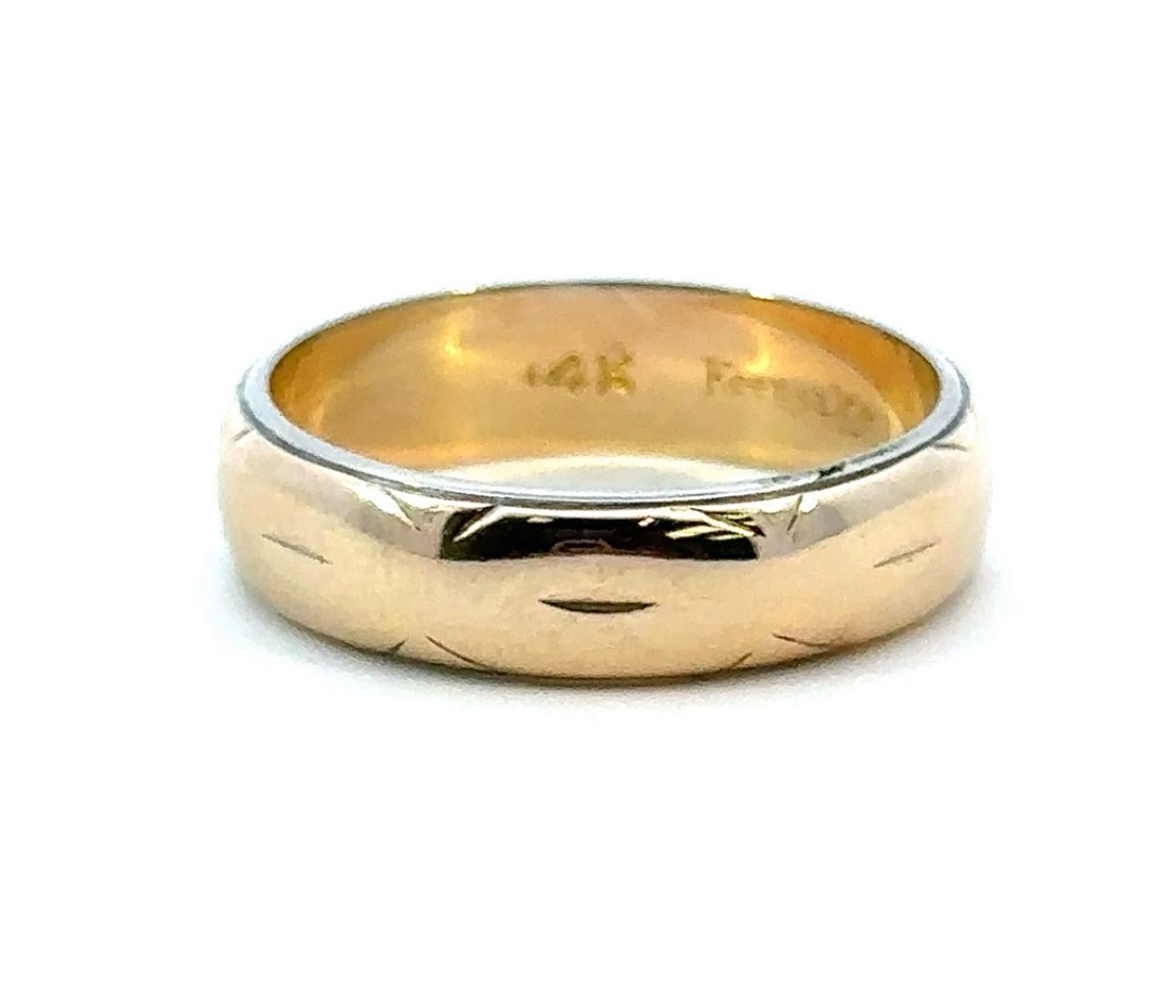 Woman’s Ladies 14k Yellow Gold Wedding Band Ring Size 7 GP3106895