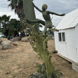 life-Size Bronze Boy, Surfing Statue