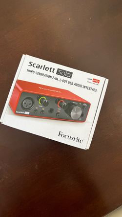 Focusrite Scarlett Solo Gen 3 USB Audio Interface