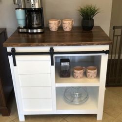 Custom built Wine Rack Cabinet Sideboard Buffet Coffee Hutch Hand Built Hutch Farmhouse farm house Carpenter Floating shelf faux Beam 