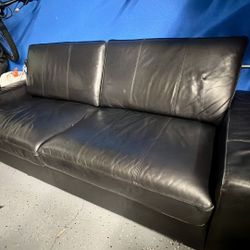 Black Leather Couch