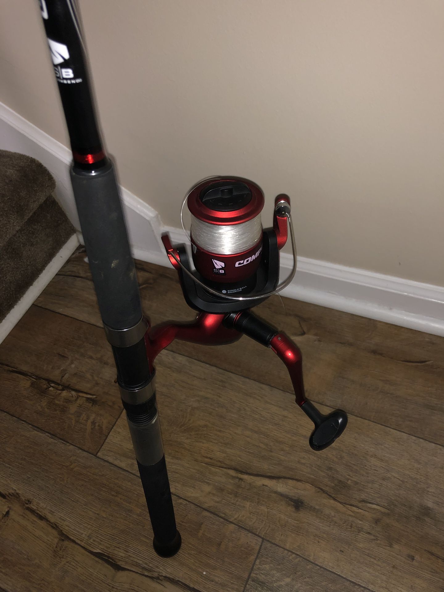 Competitors fishing rod and reel