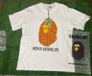 BAPE x MCM Collab T-Shirt Size-L