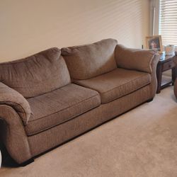 Brown Couch & Loveseat
