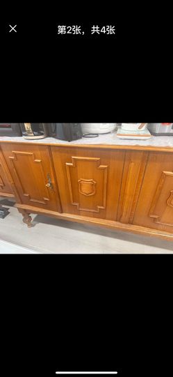 Classical style four door decorative cabinet