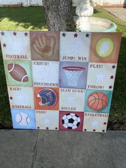 Canvas sports frame