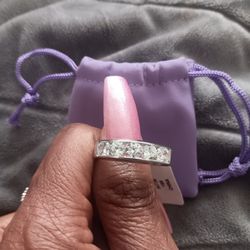 Big Men's CZ Wedding Band