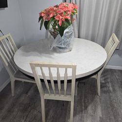 Marble Table And Chairs 