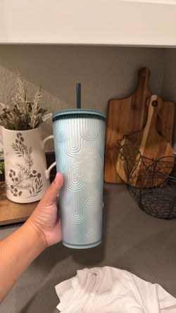 brand new scales blueish green starbucks tumbler