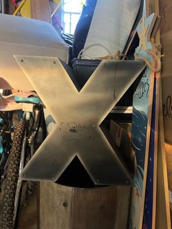 SIDE TABLES - Iron and Wood “X” and “O”