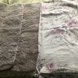 shower curtain and 2 mats, all for $15