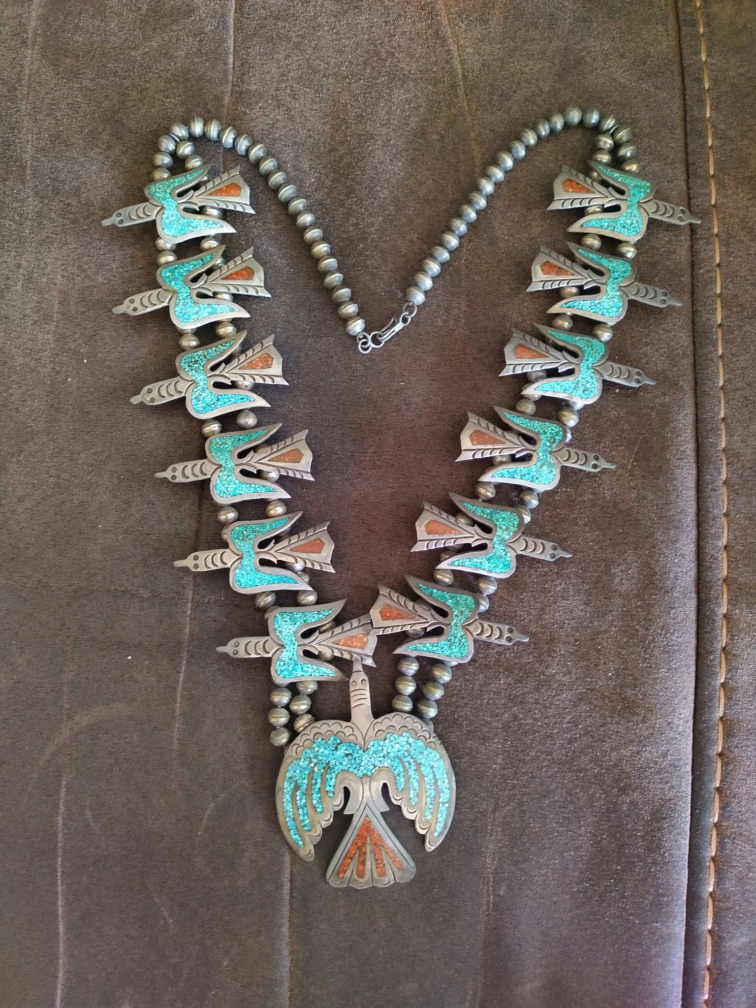 Vintage Navajo Sterling Silver Necklace