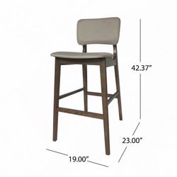 Set Of Two Boger 30.5" Bar
Stools. Beige Color