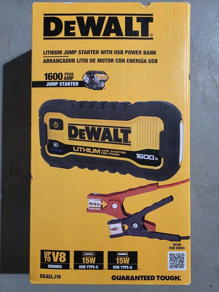 DeWalt 1600amp Jump Starter