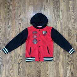 Youth Medium NBA Chicago Bulls Basketball Hooded Sweatshirt Jacket