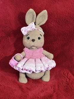 Handmade crochet bunny