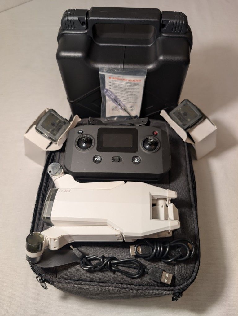 LYZRC L100 Drone w/ 2.7K Camera, 3 Batteries, and Cases - Like New!