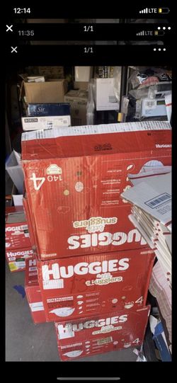 Huggies little snugglers size 4,140 count