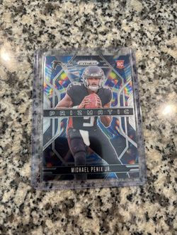 Michael Penix Rookie Base Prizm Fireworks 
