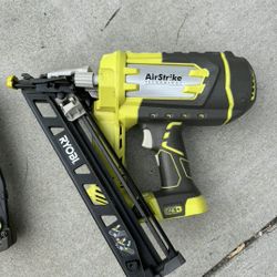 Ryobi 15 Guage 18v Framer Airstrike Technology  Lightly Used