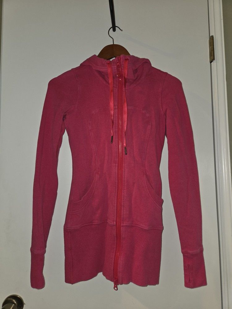 Womens Pink Lululemon Jacket, Size 2