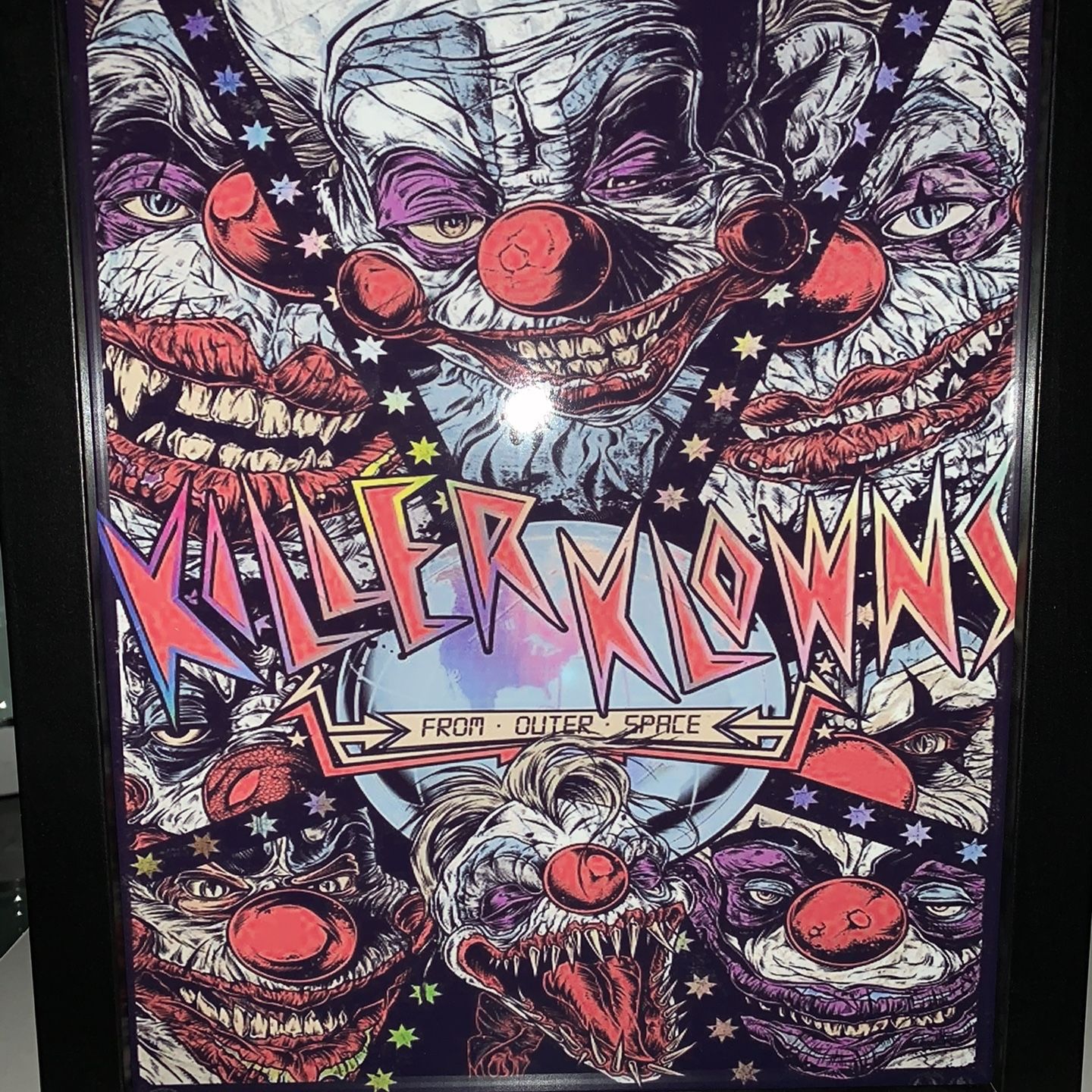 Killer Clowns From Outer Space Poster LED Display Frame