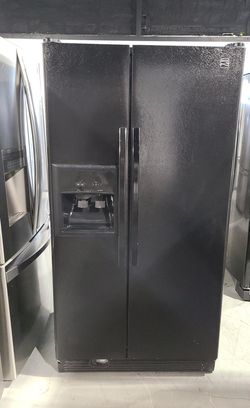 Kenmore Side By Side Black Refrigerator Fridge

