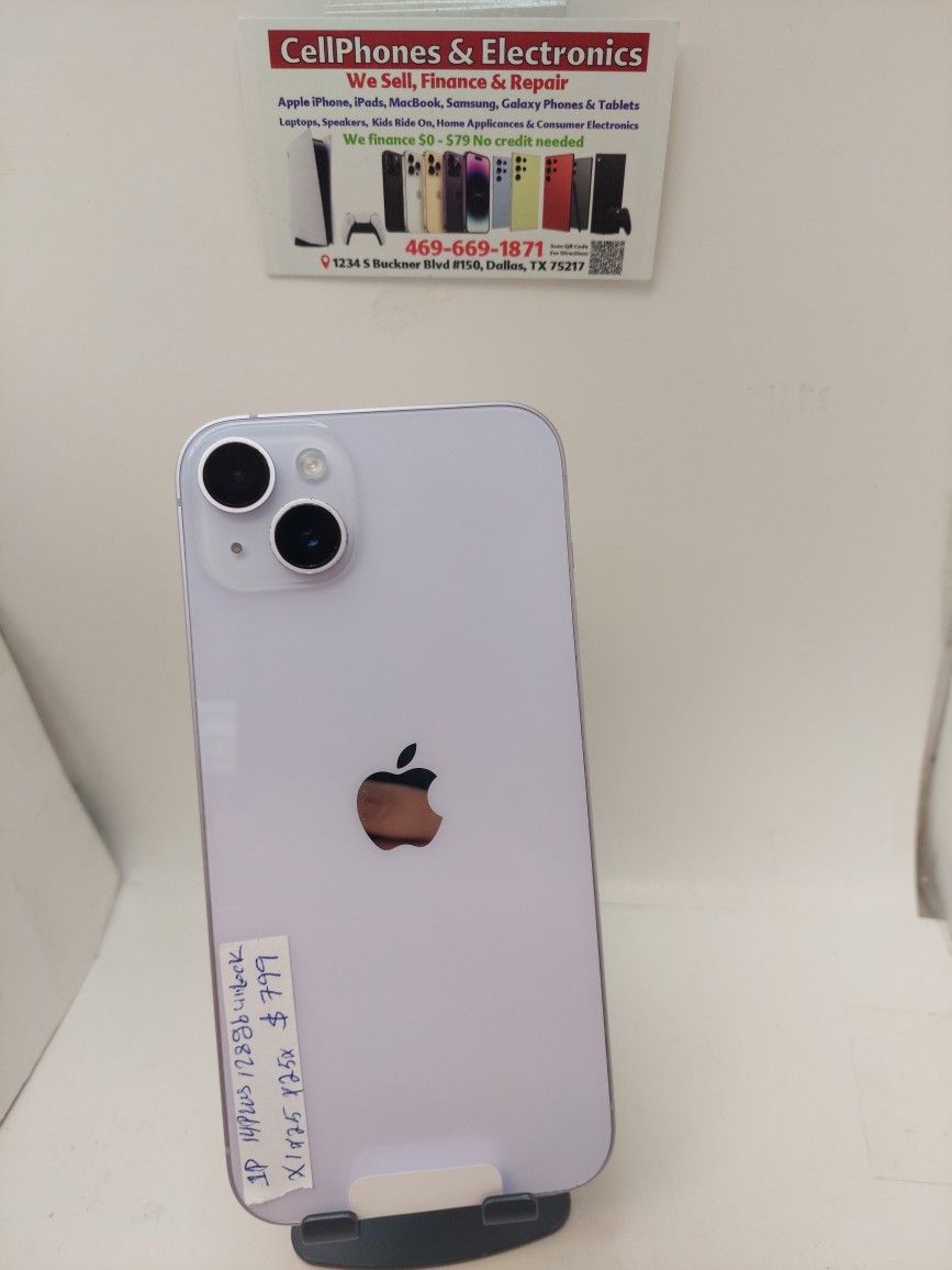 IPHONE 14 PLUS UNLOCKED ON PAYMENTS WITH ONLY $50 DOWN
