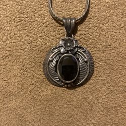 Navajo Onyx Pendant 