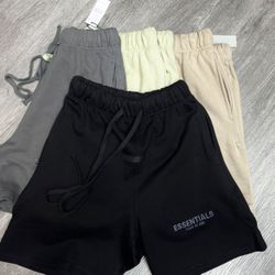 black, grey,yellow and beige shorts